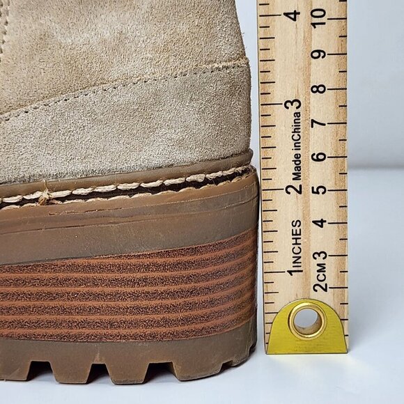 Karl Lagerfeld Breck Bejeweled Brown Suede Boots, Womens 6.5 - Picture 16 of 16